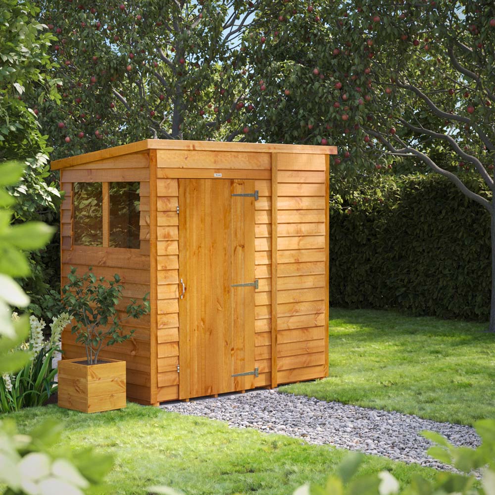 Power 6 x 4ft Overlap Pent Garden Shed Image 2