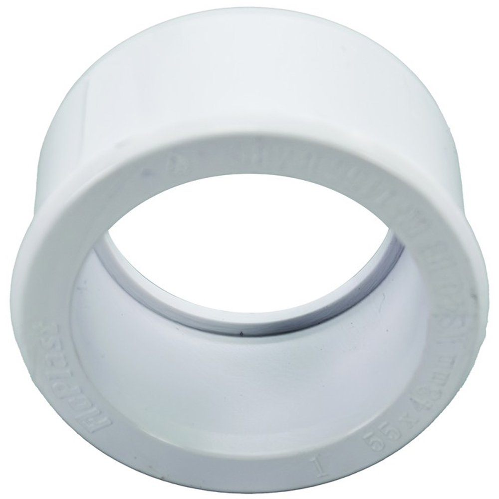 FloPlast Solvent Weld Waste Reducer White 50 x 40mm Image 2