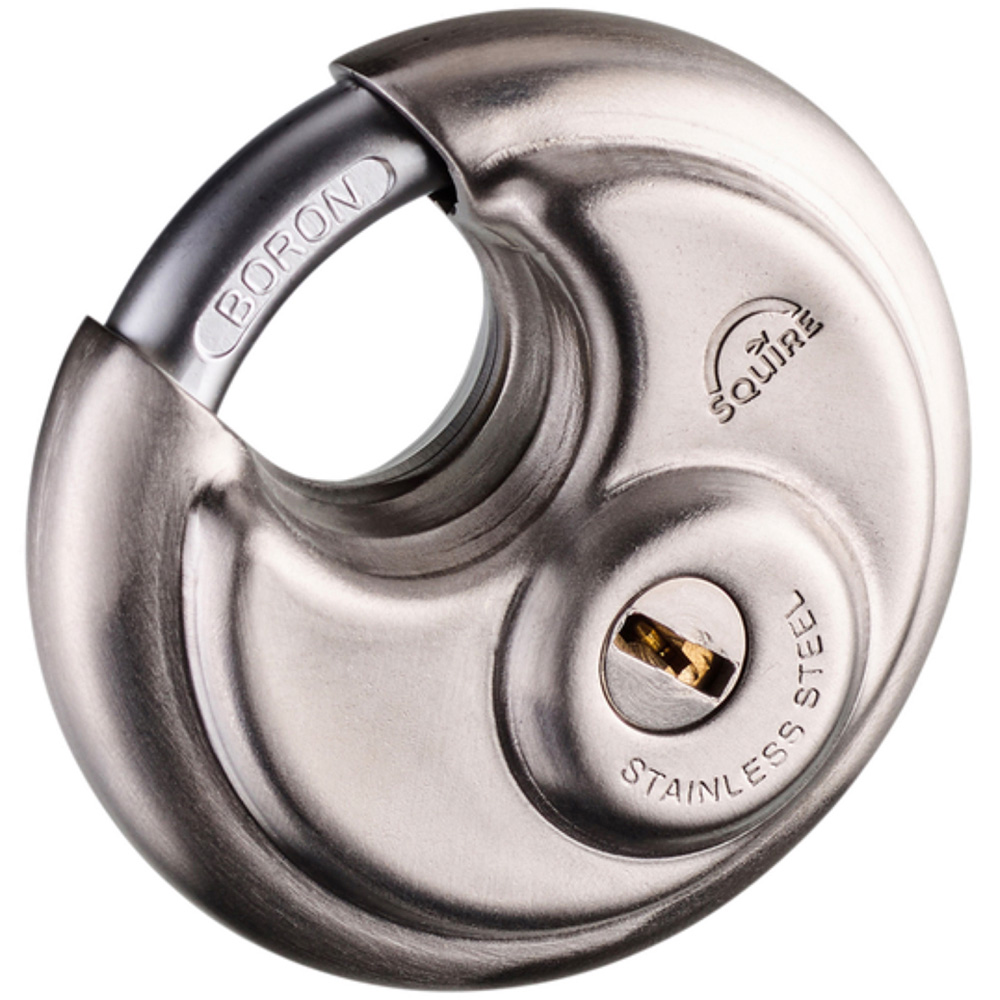 Squire 70mm Disc Drill Protection Boron Shackle Padlock Image 3