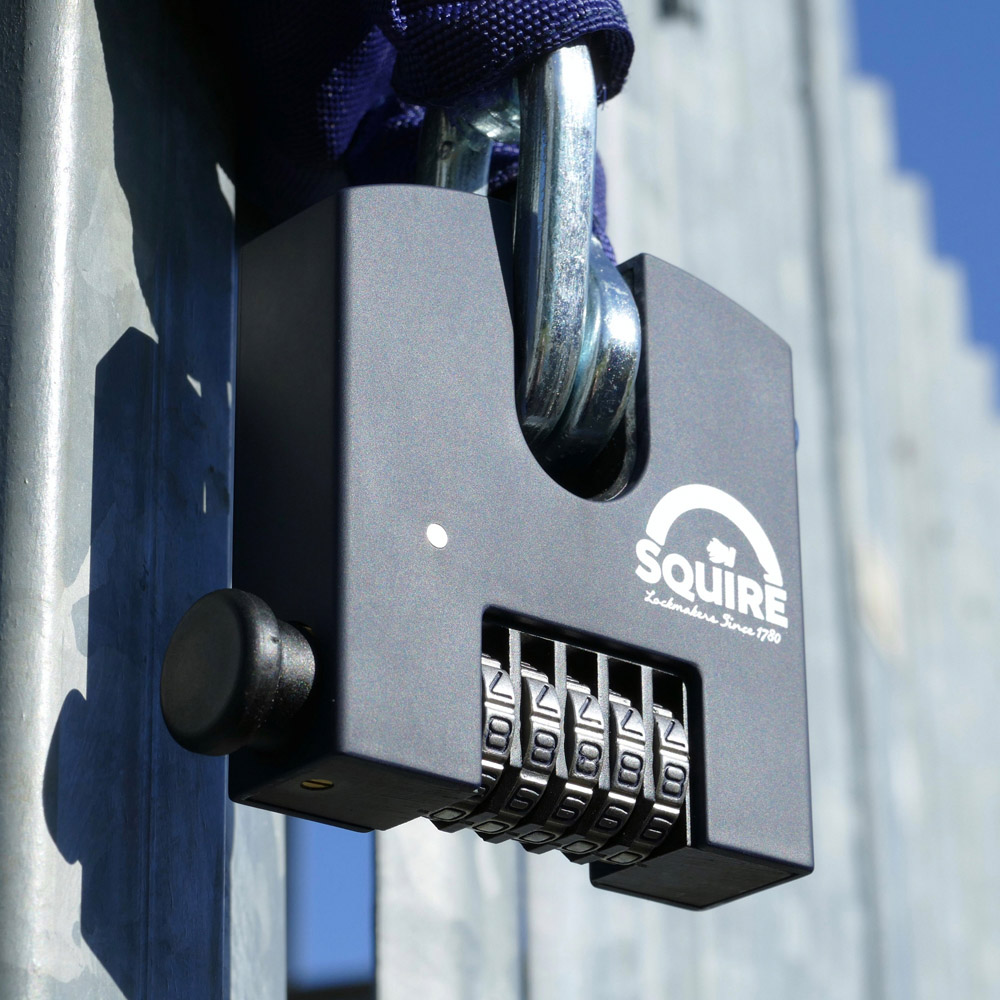 Squire 75mm 5 Wheel Combination Block Padlock Image 5