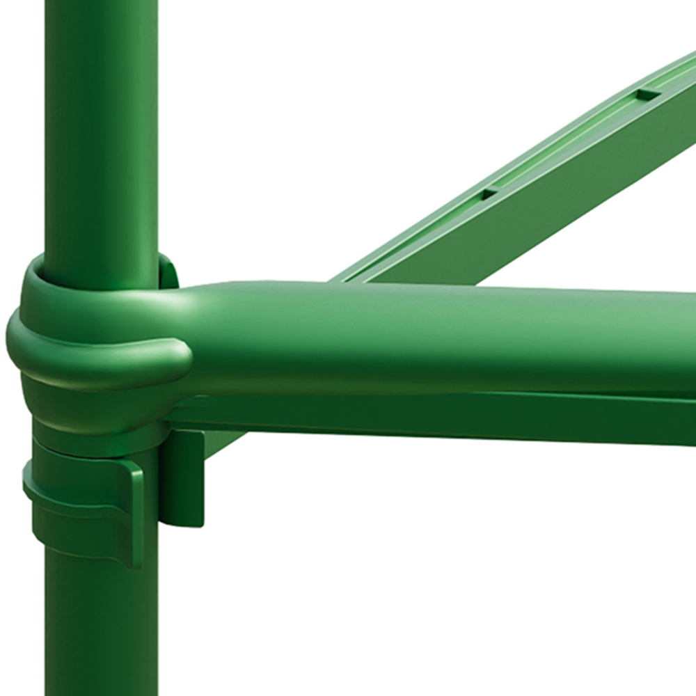 Living and Home Green Oval Galvanised Steel Raised Garden Bed 120 x 80cm Image 5