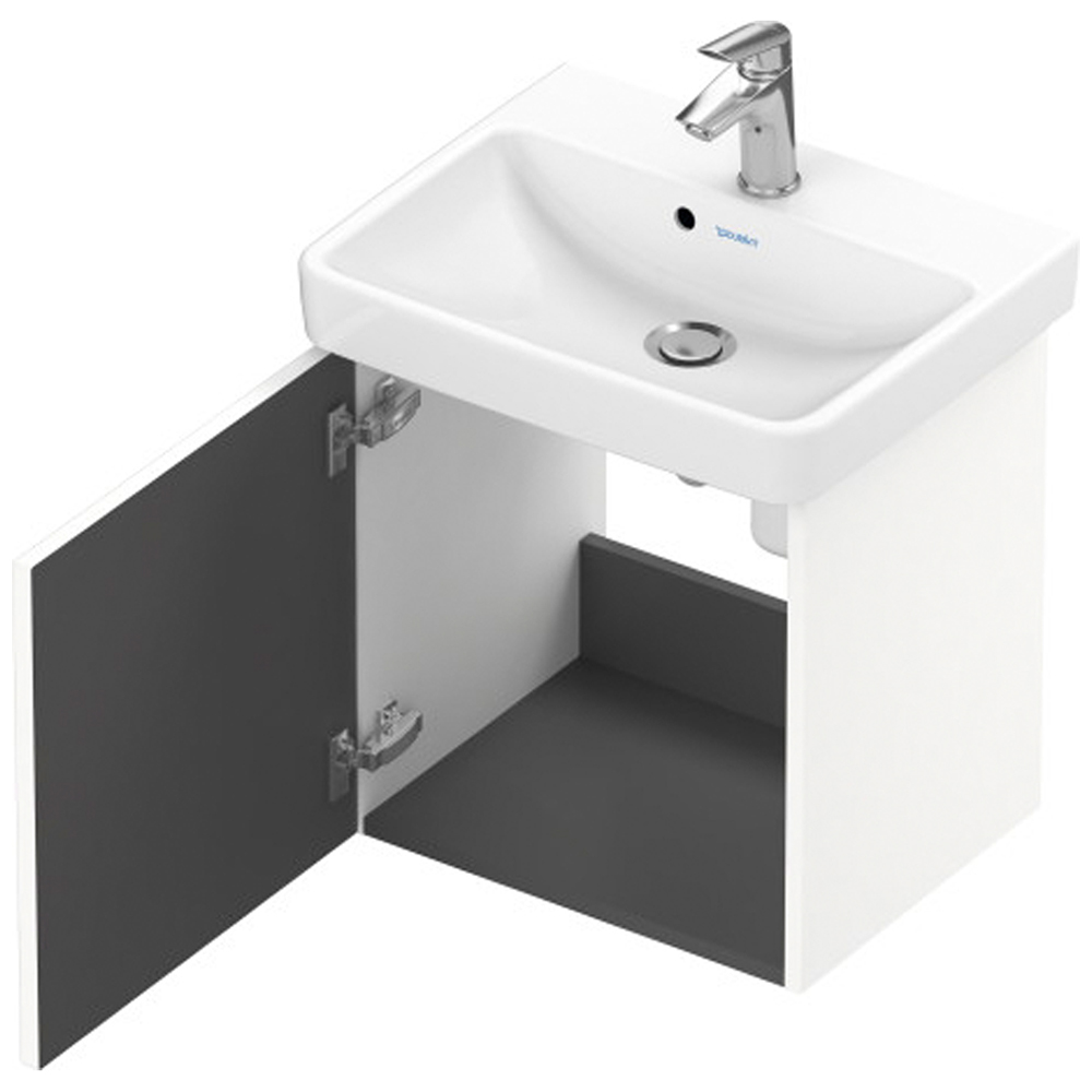 Duravit No.1 Right Hand Matt White Wall Hung Vanity Unit 478 x 440mm Image 2