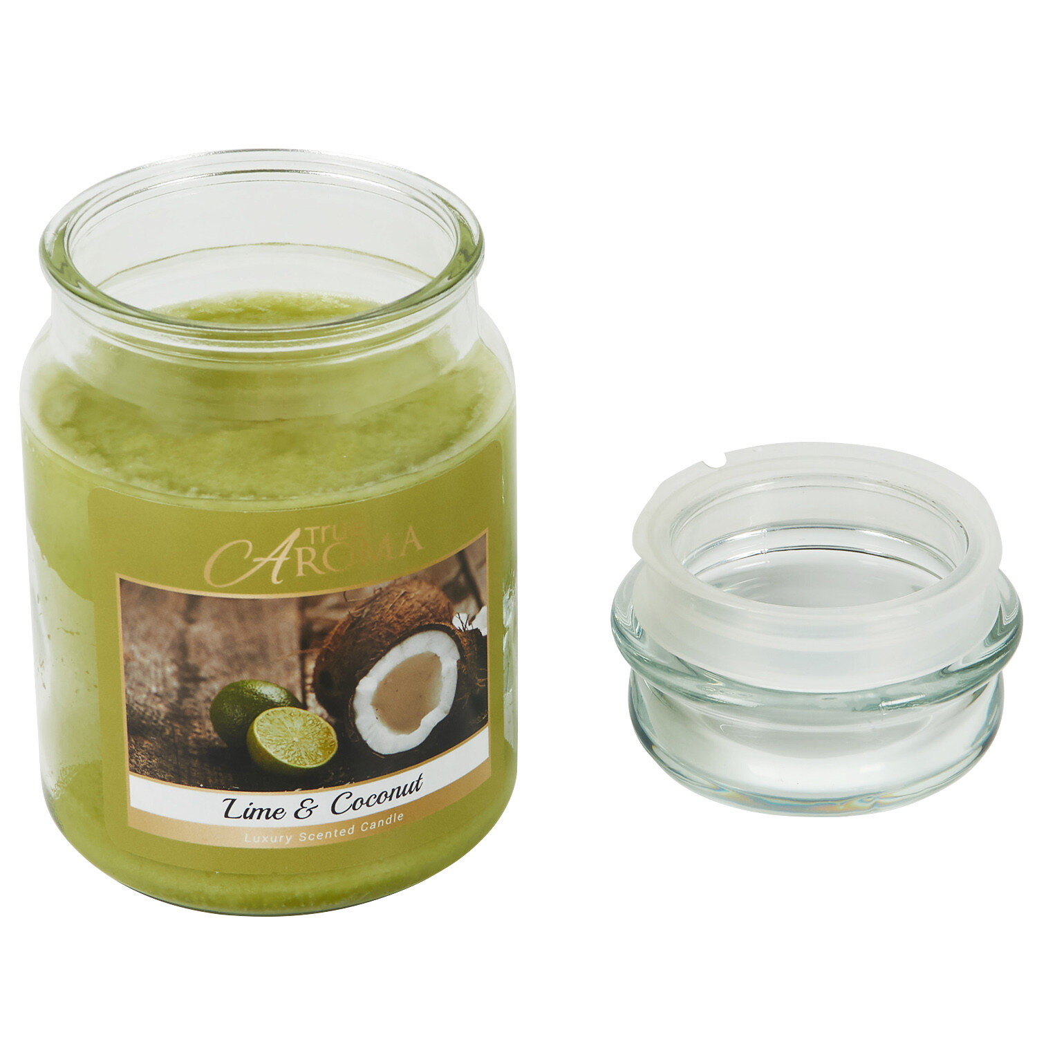 Lime and Coconut Mason Jar Candle - Green Image 3