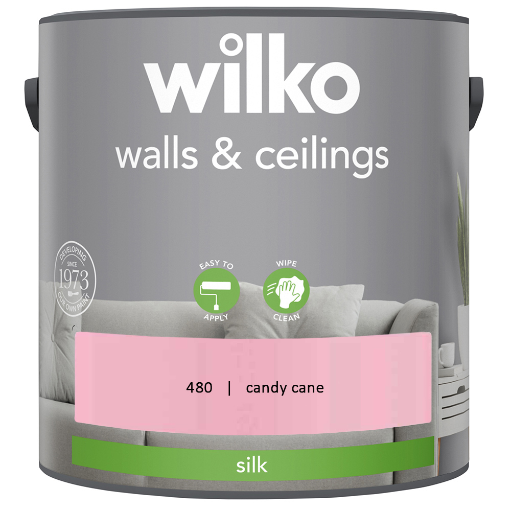 Wilko Walls & Ceilings Cane Silk Emulsion Paint 2.5L Image 2