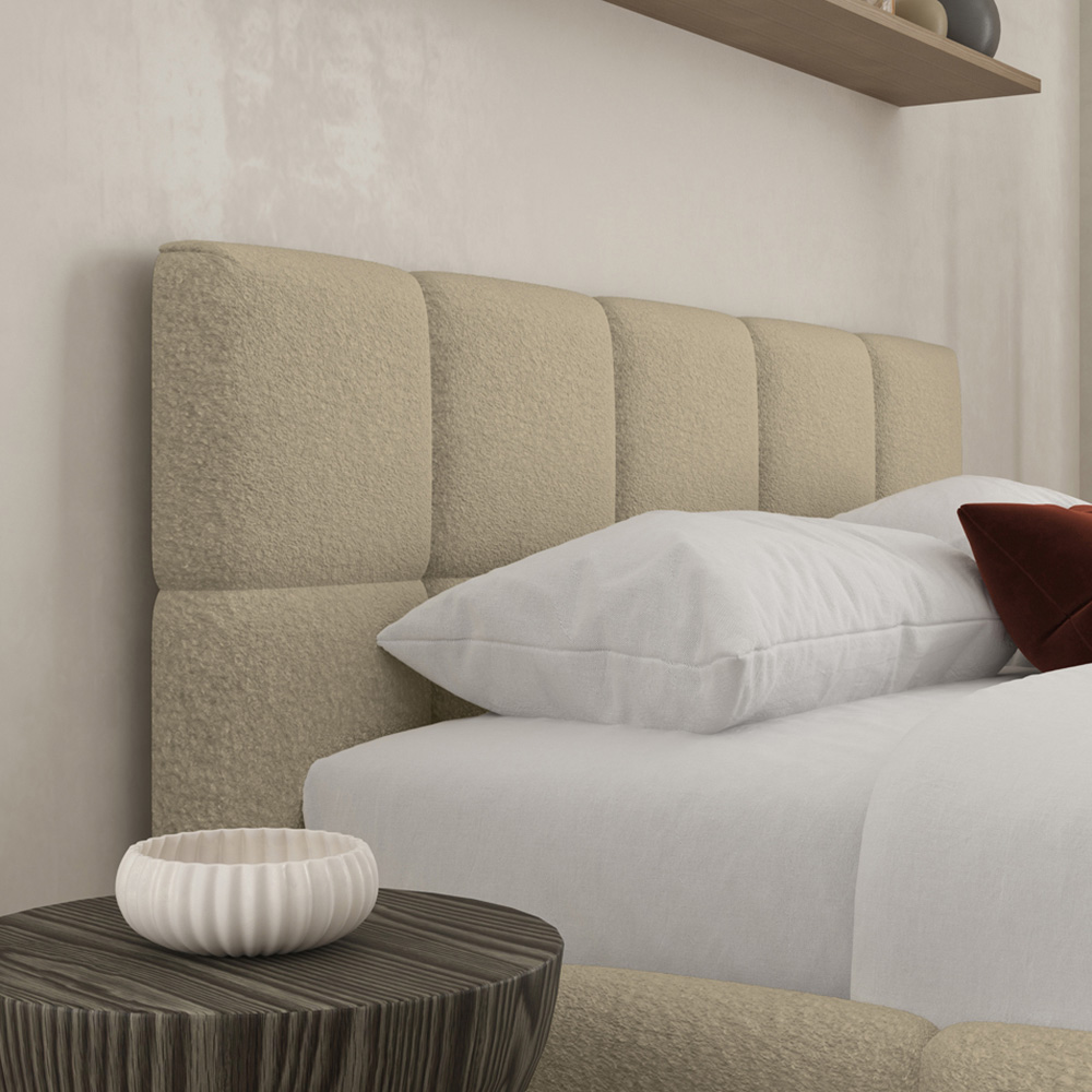 DS Living Ovella King Size Latte Cubed Ottoman Bed Image 2