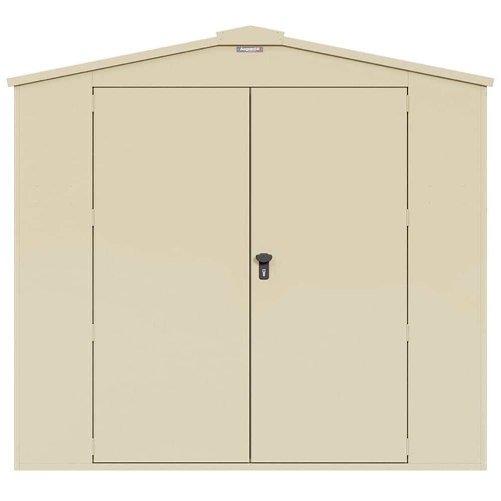 Asgard Gladiator 7 x 11ft Double Door Cream High Security Apex Garden Shed Image 3
