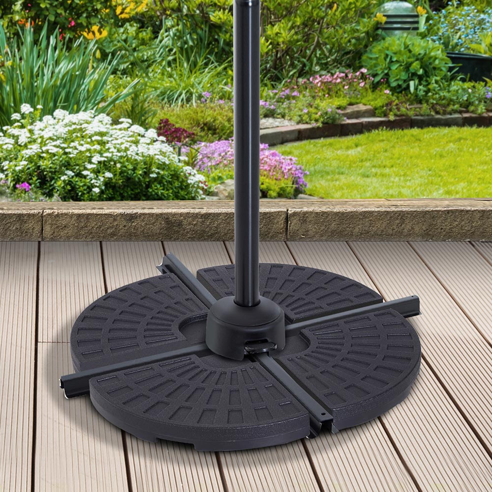 Outsunny 4 PCs Parasol  Base Umbrella Image 2