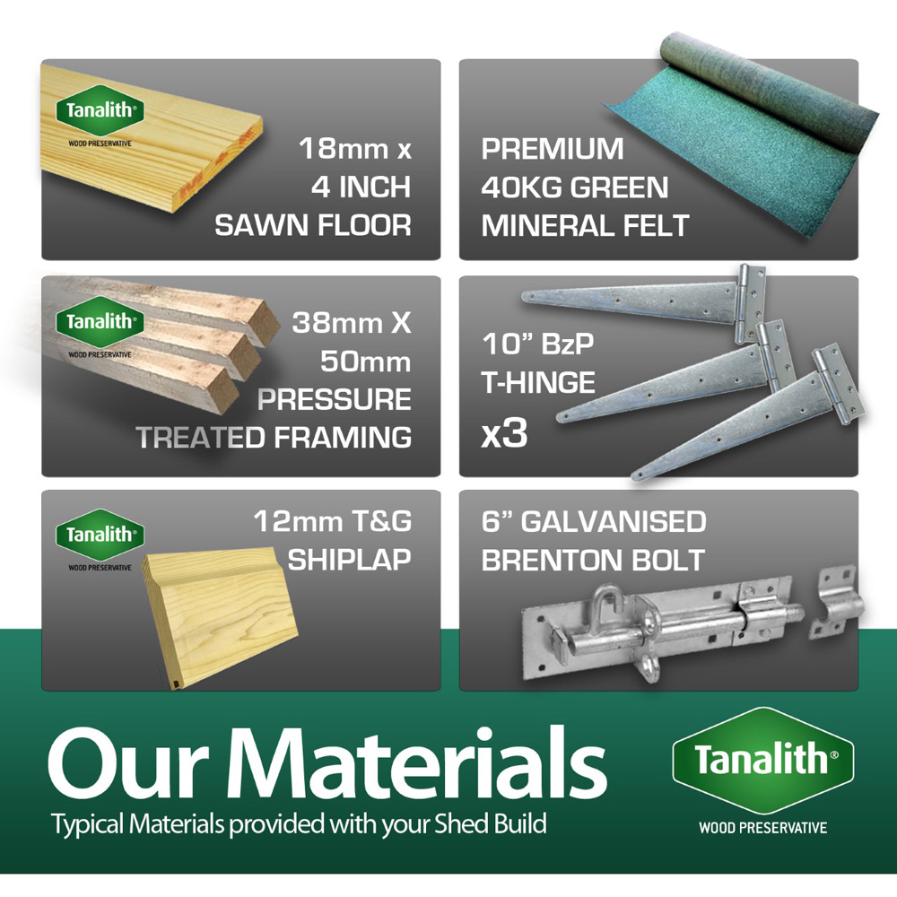 DIY Sheds 5 x 4ft Tongue and Groove Timber Apex Garden Shed Image 6