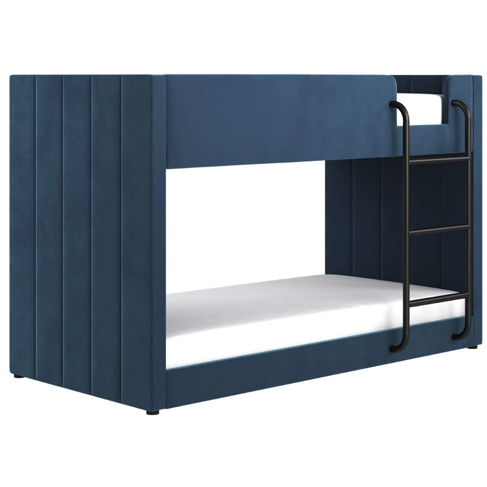 Flair Eden Navy Velvet Bunk Bed Image 2