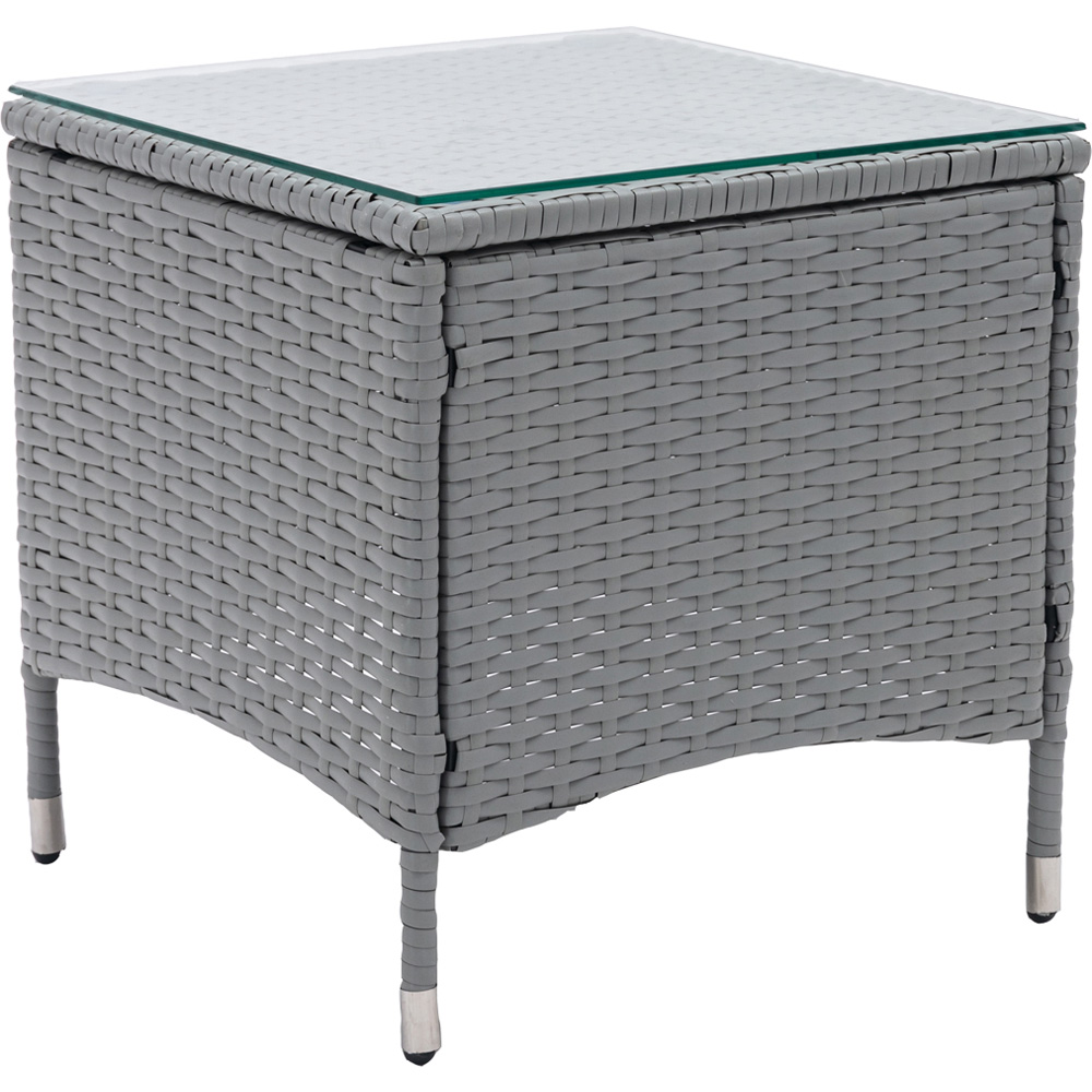 Venice Set of 2 Grey Sun Loungers with Table Image 5