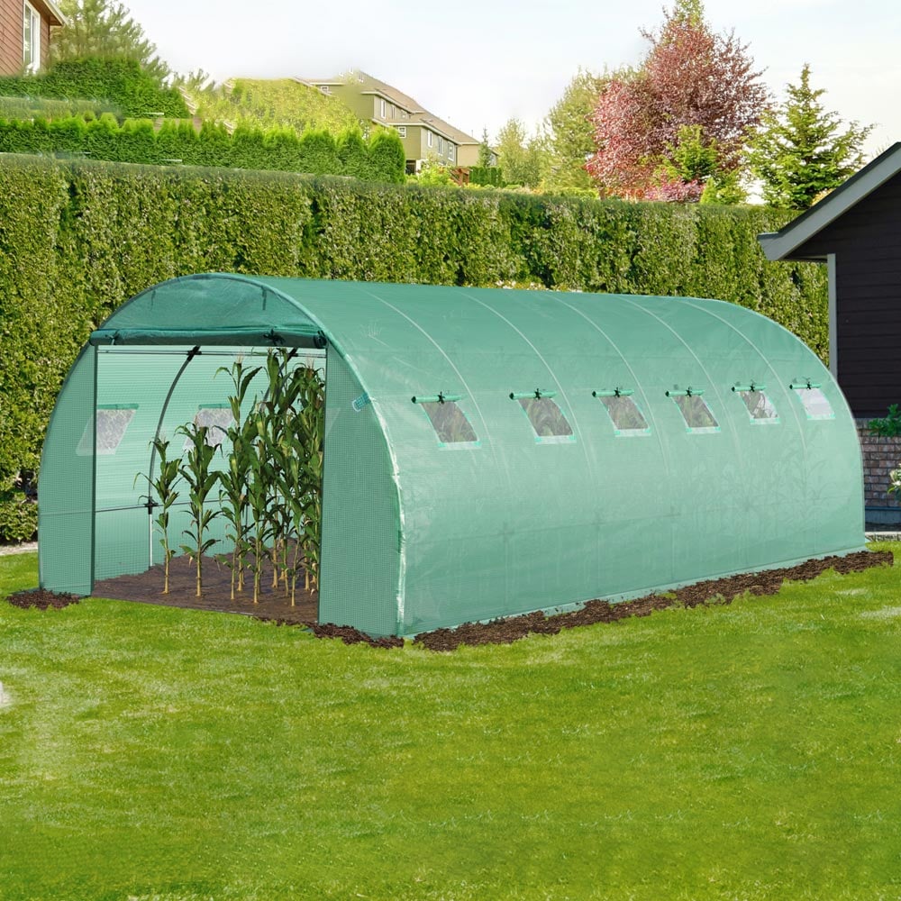 Outsunny 20x10ft Greenhouse Cover Image 7