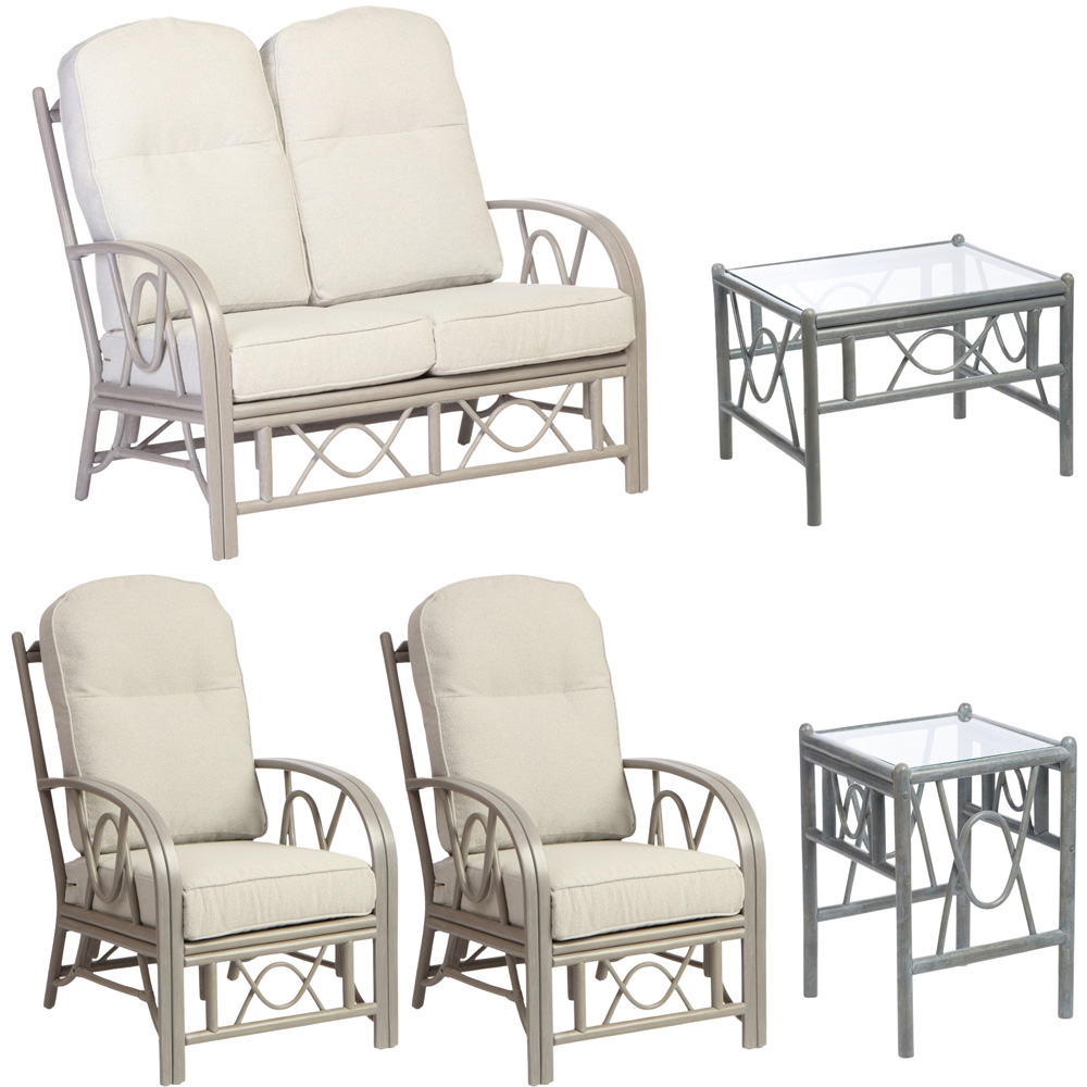 Desser Furniture Bali 4 Seater Grey Alba Dusk Sofa Set Image 2