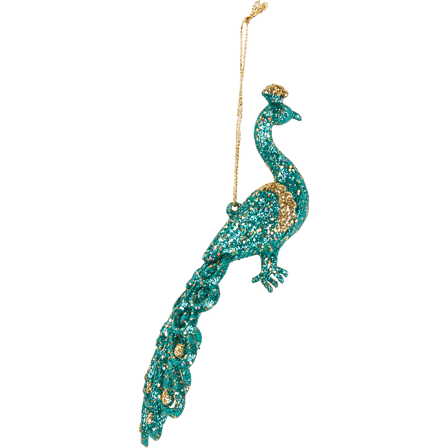 Glitter Peacock Decoration Image 2
