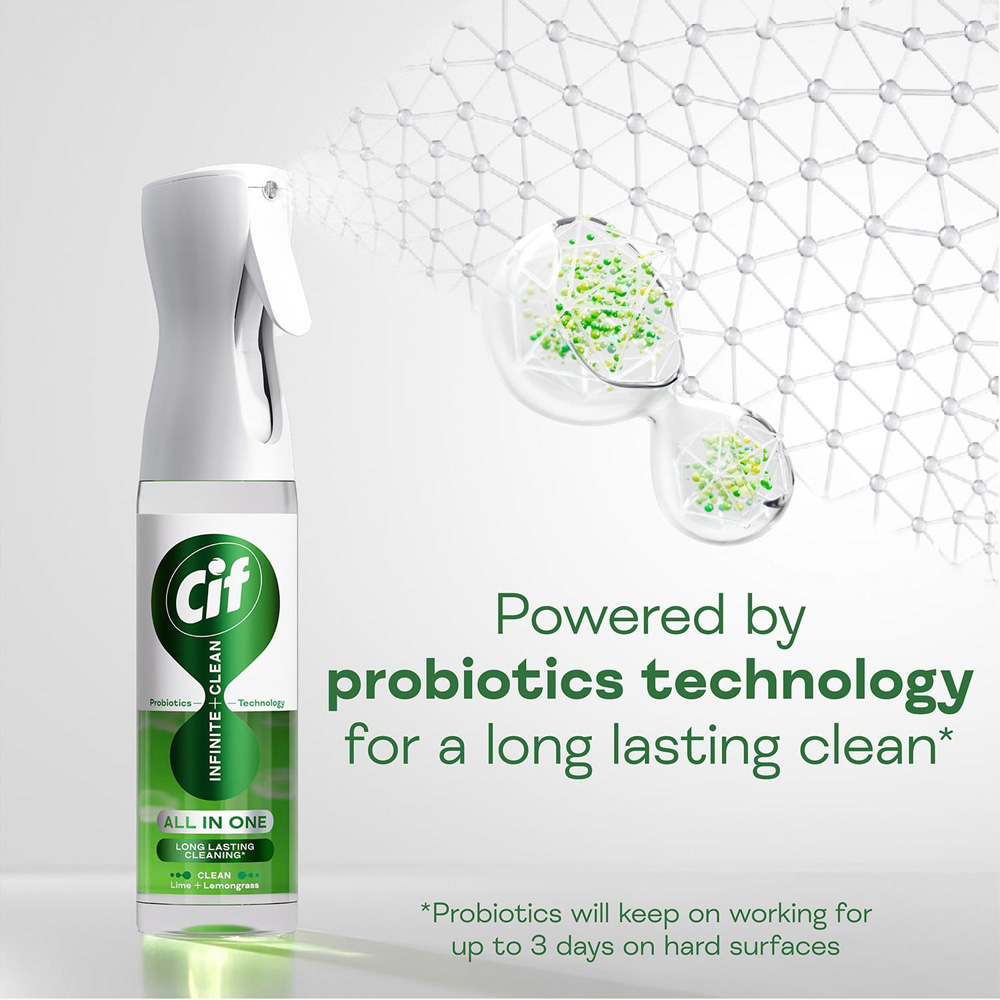 Cif Infinite Clean All in One Lime and Lemongrass Cleaner Spray 250ml 12 Pack Image 7