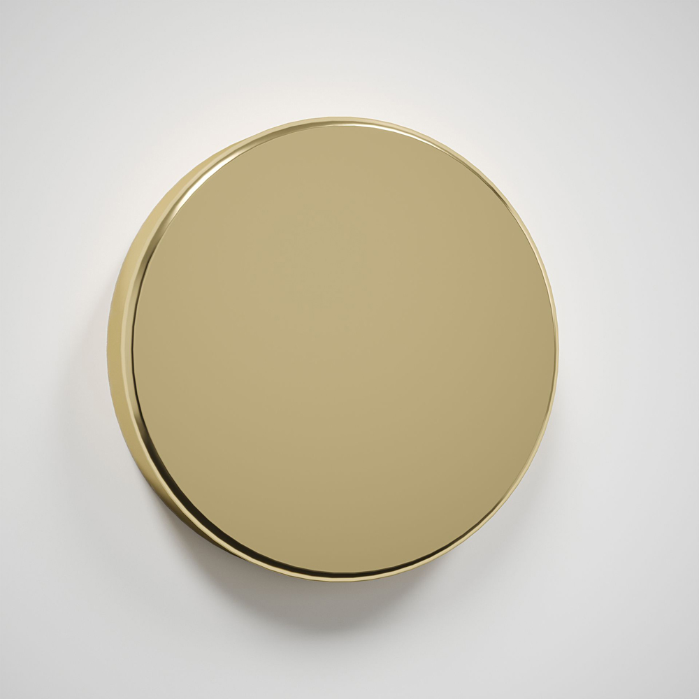 Clear Glass Kitchen Splashback with Brass Caps 900 x 750 x 4mm Image 2