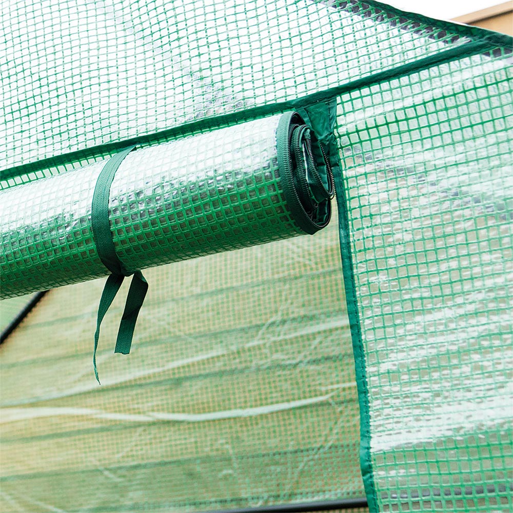St Helens Green Plastic 4.6 x 2.5ft Walk In Greenhouse Image 3