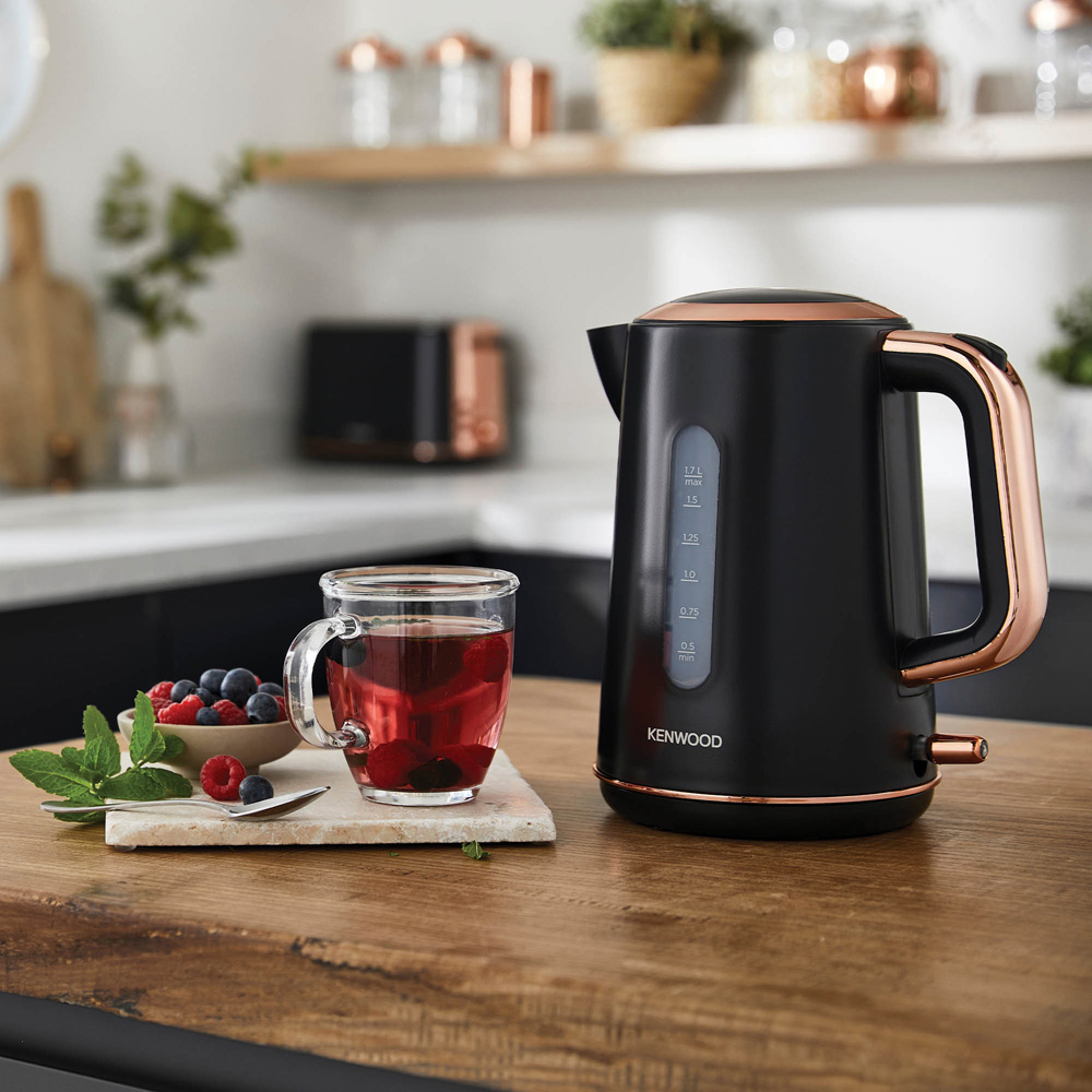 Kenwood KW1125 Abbey Lux Black and Rose Gold 1.7L Kettle 3000W Image 2