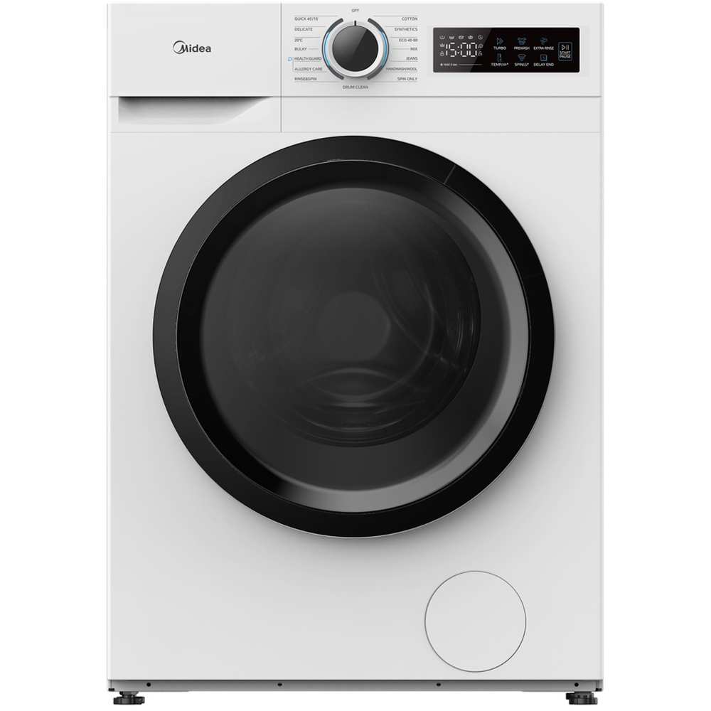 Midea MF110W90BA10/W 9kg White Freestanding Washing Machine Image 2