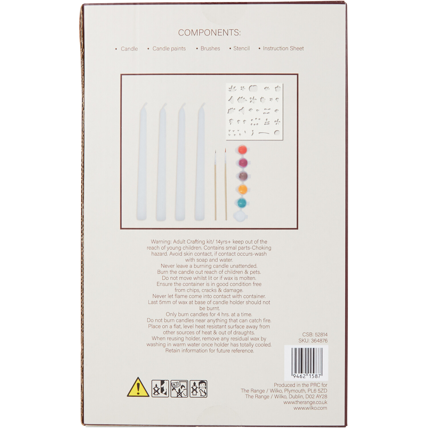 The Fall Collection Paint Your Own Autumn Candle Kit Image 2