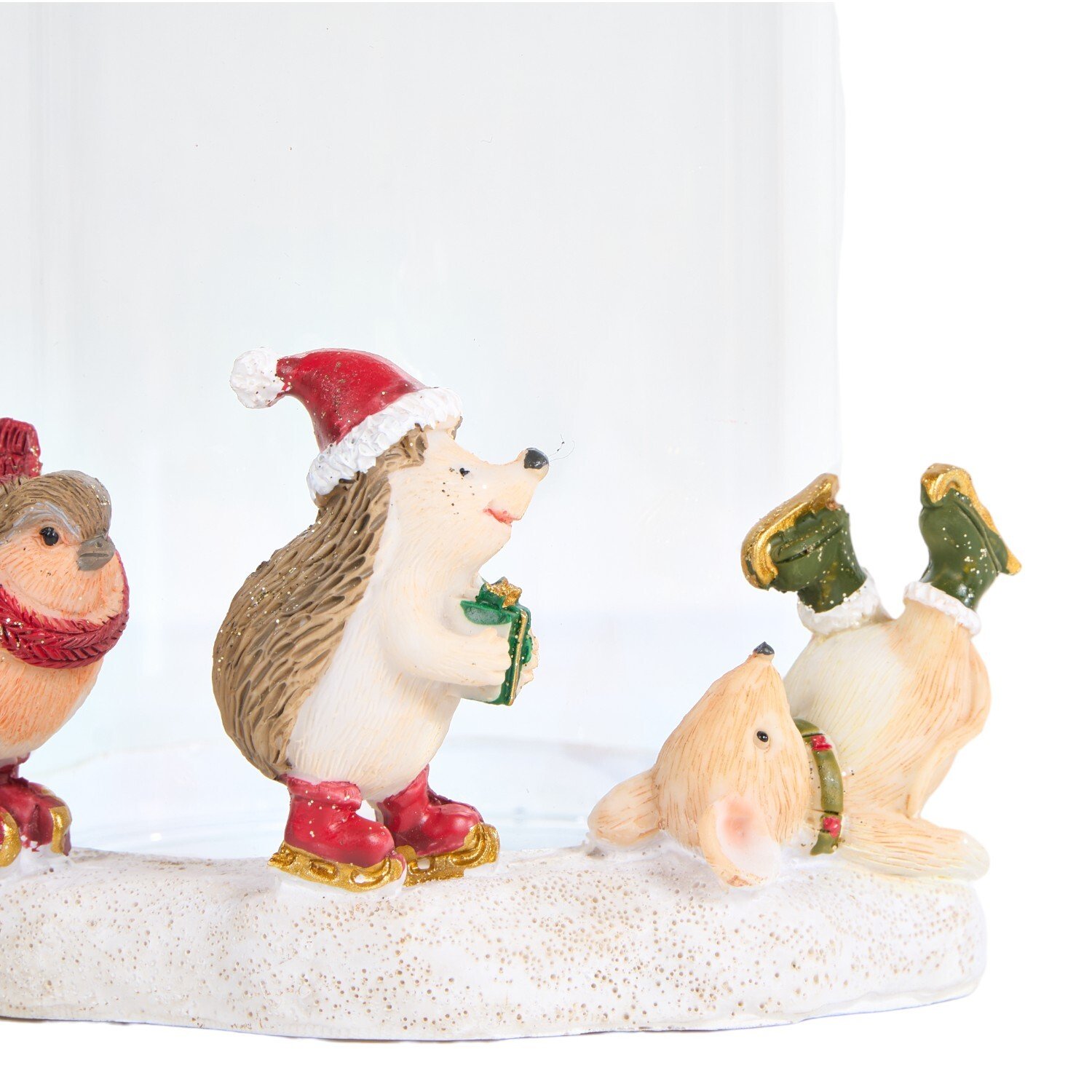 Ice Skating Candle Holder White Image 3