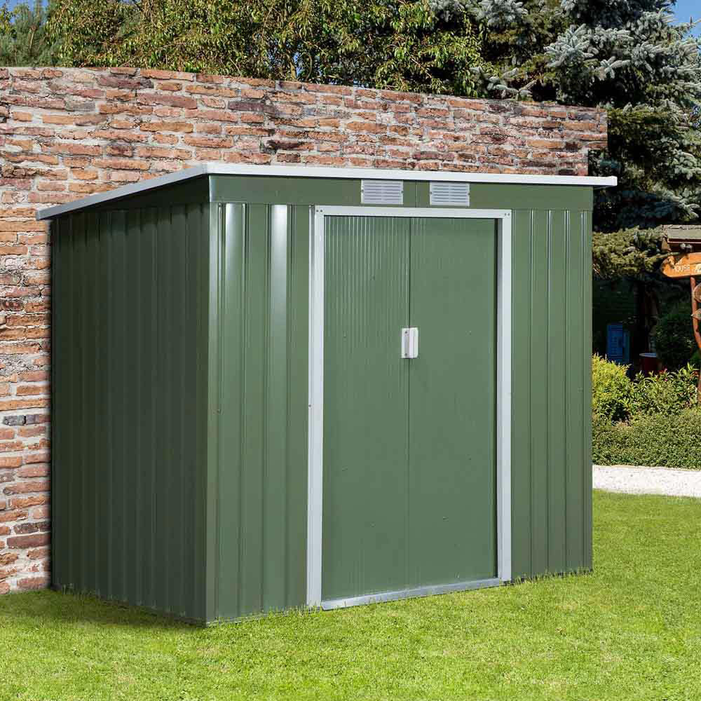 Outsunny Metal Garden Storage Shed 7x4ft Image 2