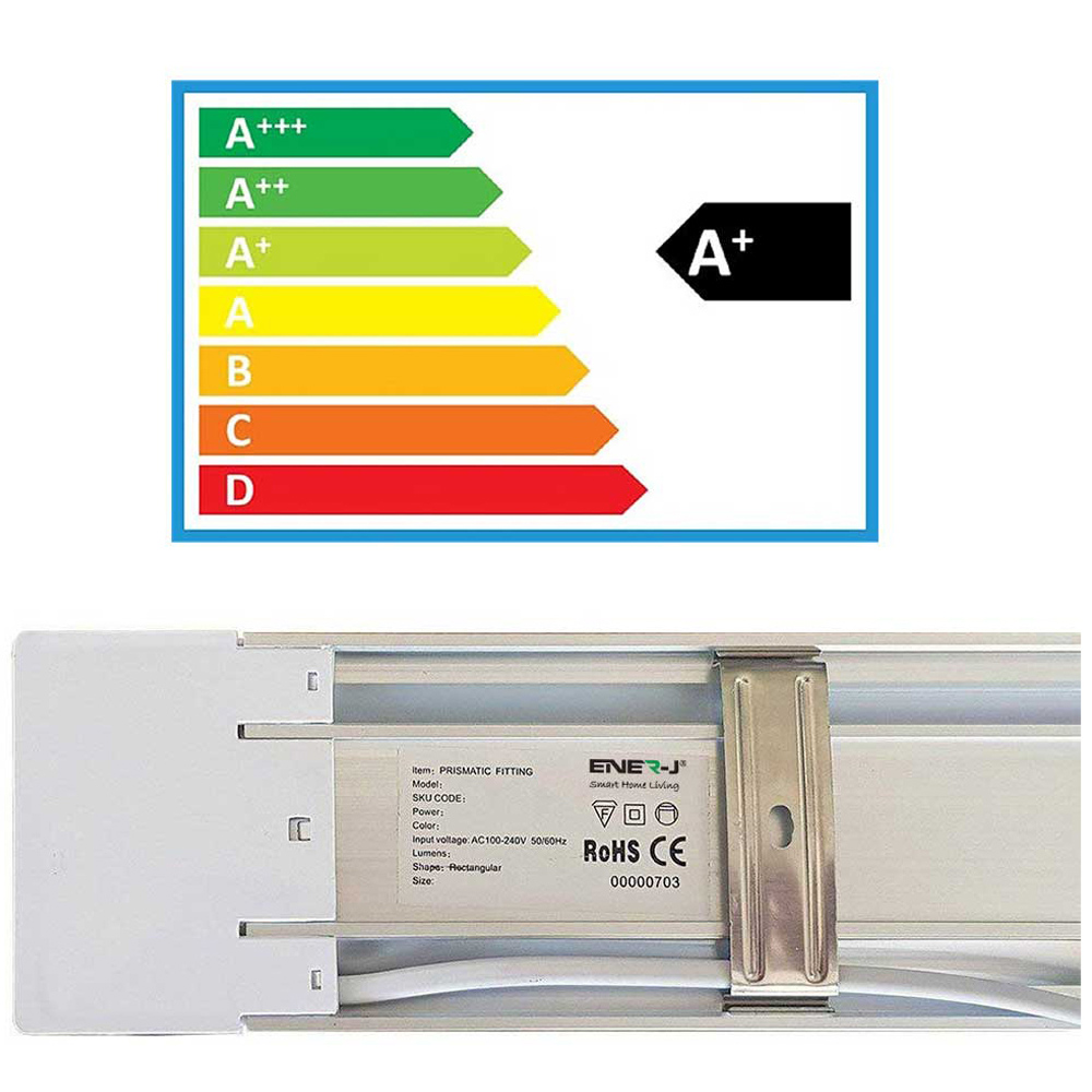 ENER-J 45W 6000K LED Prismatic Batten 150cm 2 Pack Image 5