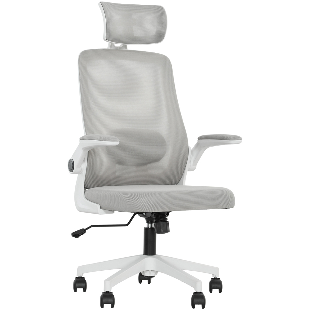 Portland Grey Executive Mesh Office Chair with Lumbar Support Image 2