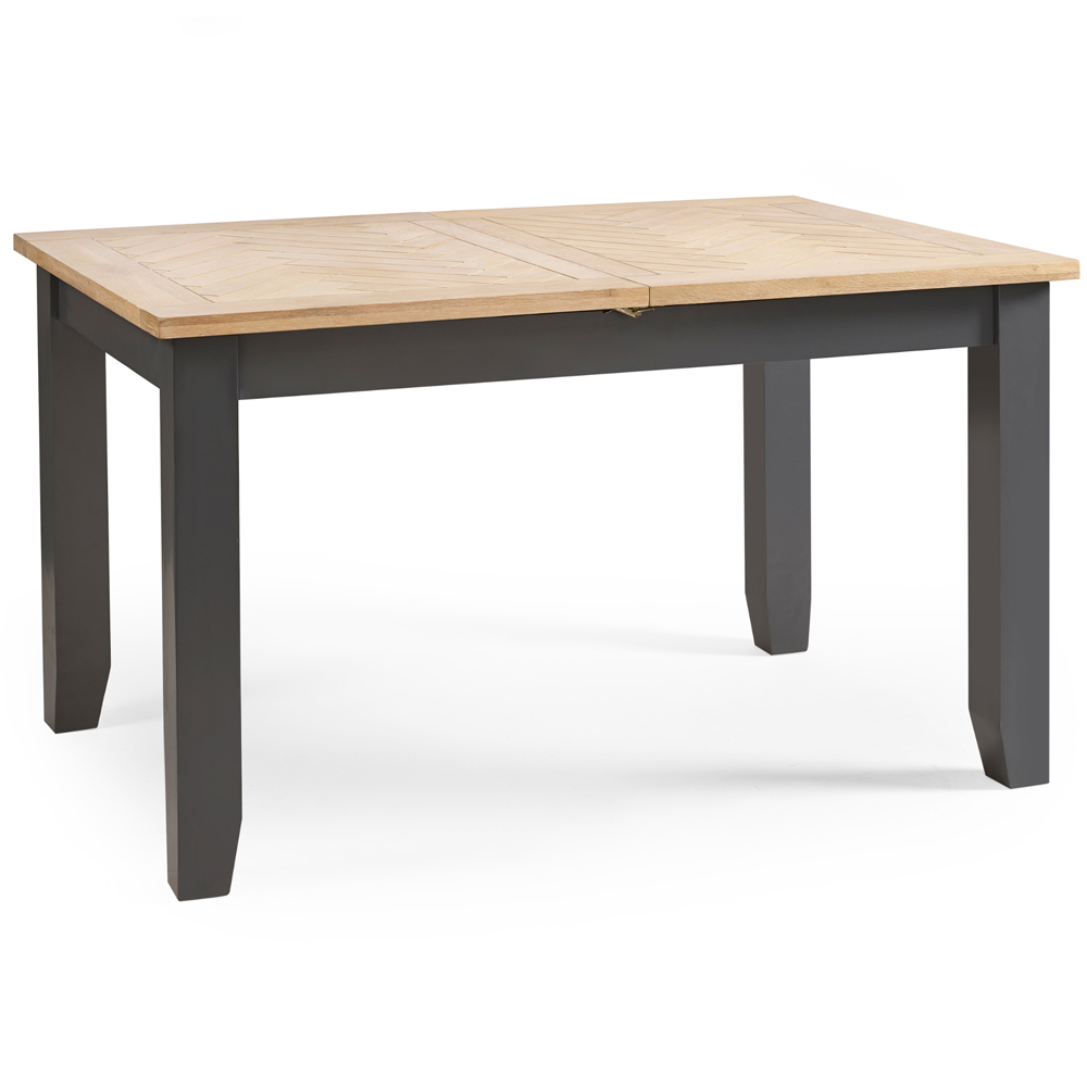 Julian Bowen Bordeaux 6 Seater Dining Set Dark Grey Image 4