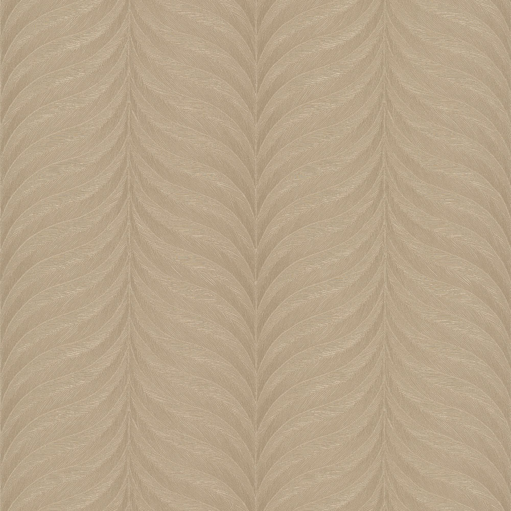 Grandeco Boutique Collection Organic Feather Gold Embossed Wallpaper Image 1