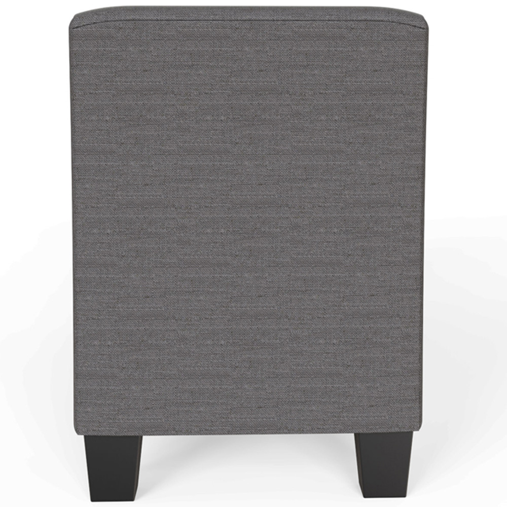 GFW Verona Charcoal Grey Upholstered Window Seat Image 4