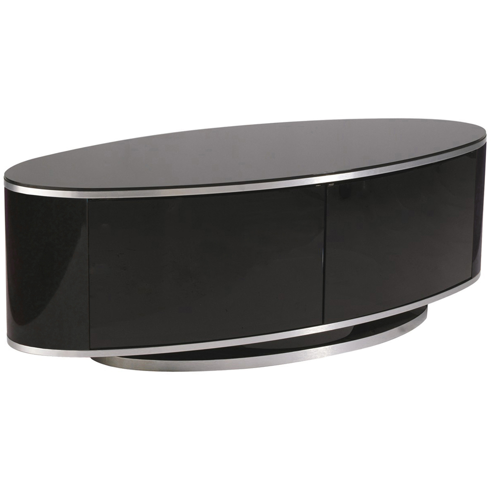 MDA Designs Luna 2 Door Black TV Unit Image 2