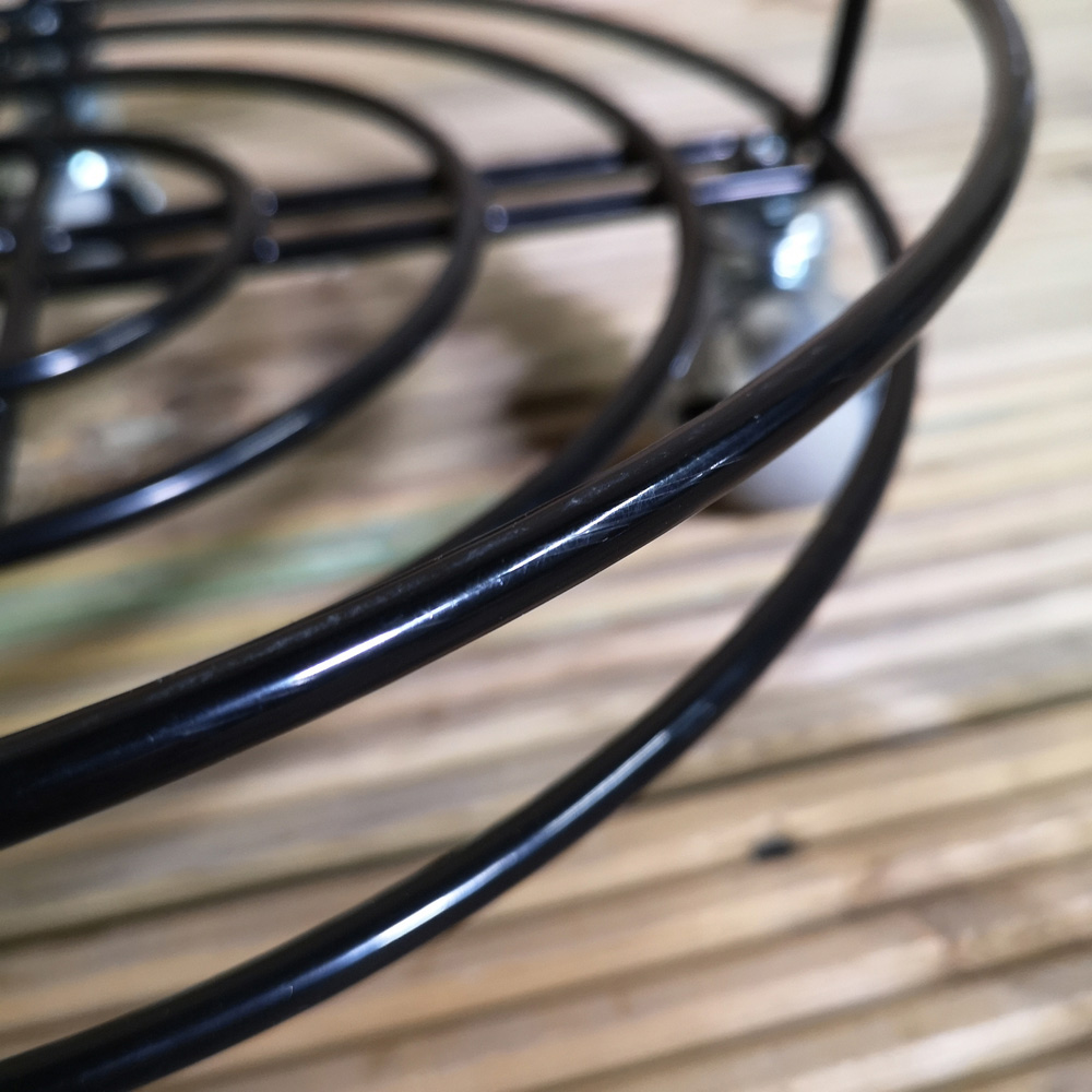 Samuel Alexander Tom Chambers Round Black Metal Pot Stand 2 Pack Image 4