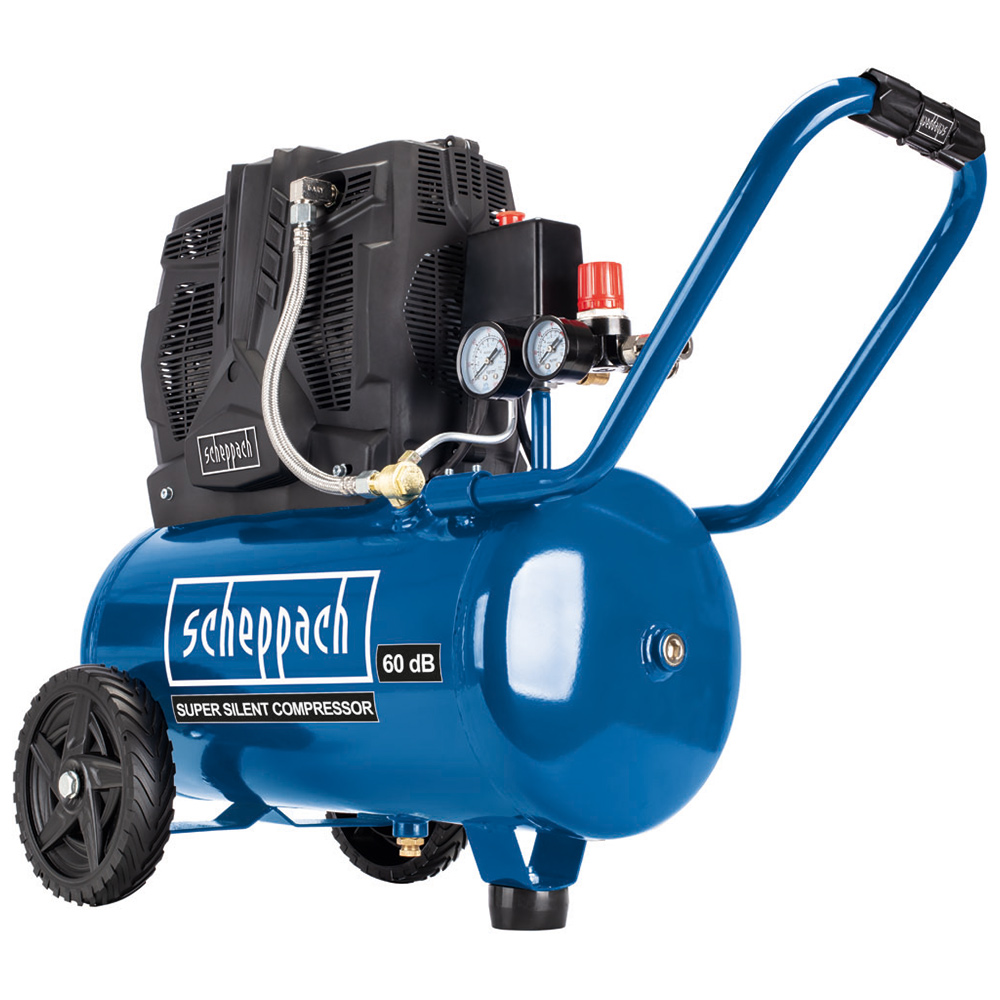Scheppach 24L Silent Air Compressor 1100W Image 1
