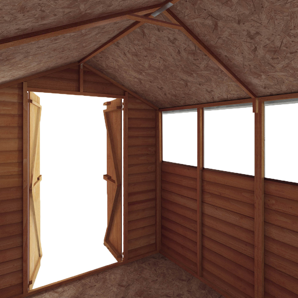 Mercia 8 x 6ft Double Door Overlap Apex Shed Image 3