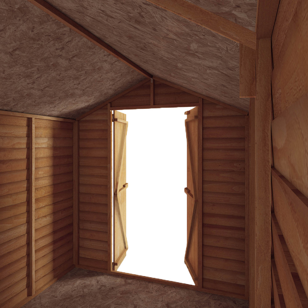 Mercia 8 x 6ft Double Door Overlap Apex Shed Image 5