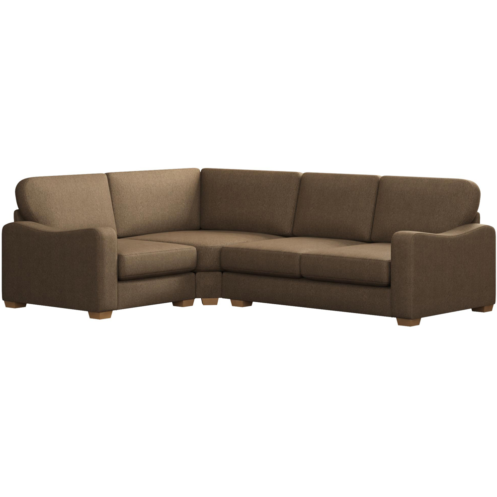 Theadford 3 Seater Venice Nutmeg Fixed Back Left Hand Corner Sofa Image 2