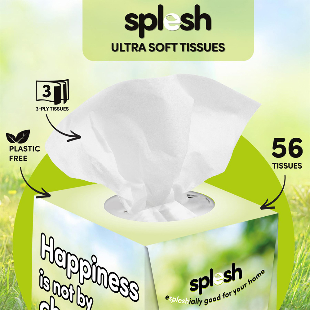 Splesh 3-Ply Ultra Soft Facial Tissue Box 24 Pack Image 7