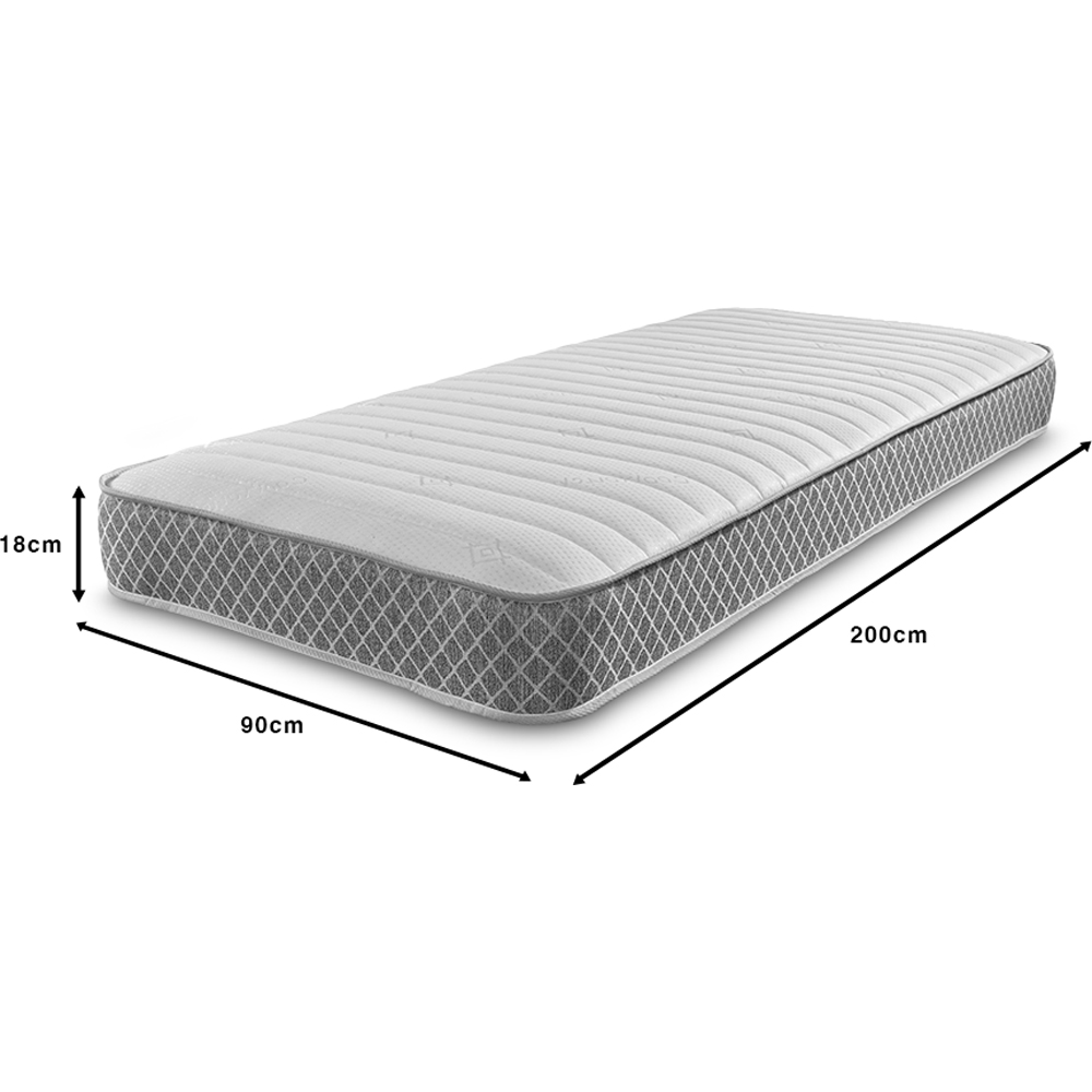 Starlight Beds European Single Straight Line Hybrid Memory Foam and Spring Mattress Image 6