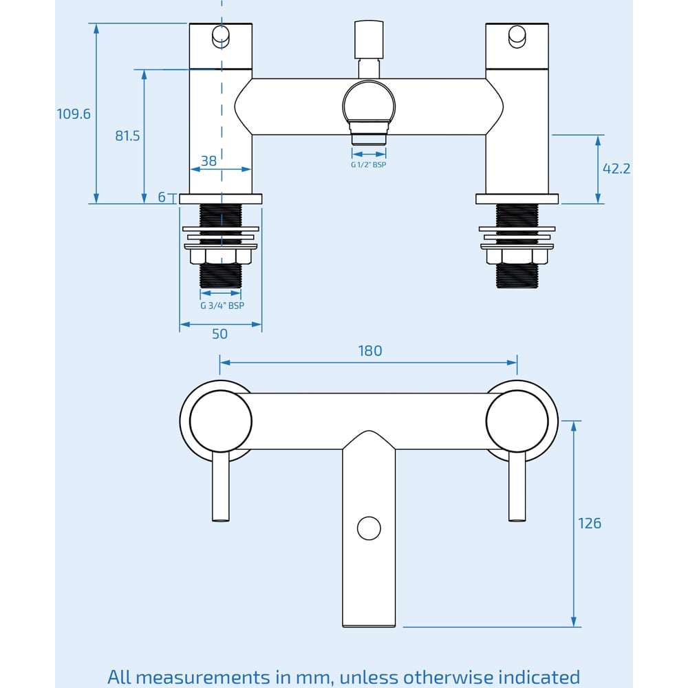 Nes Home Modern Bath Filler Hand Held Shower Mixer Tap Image 3