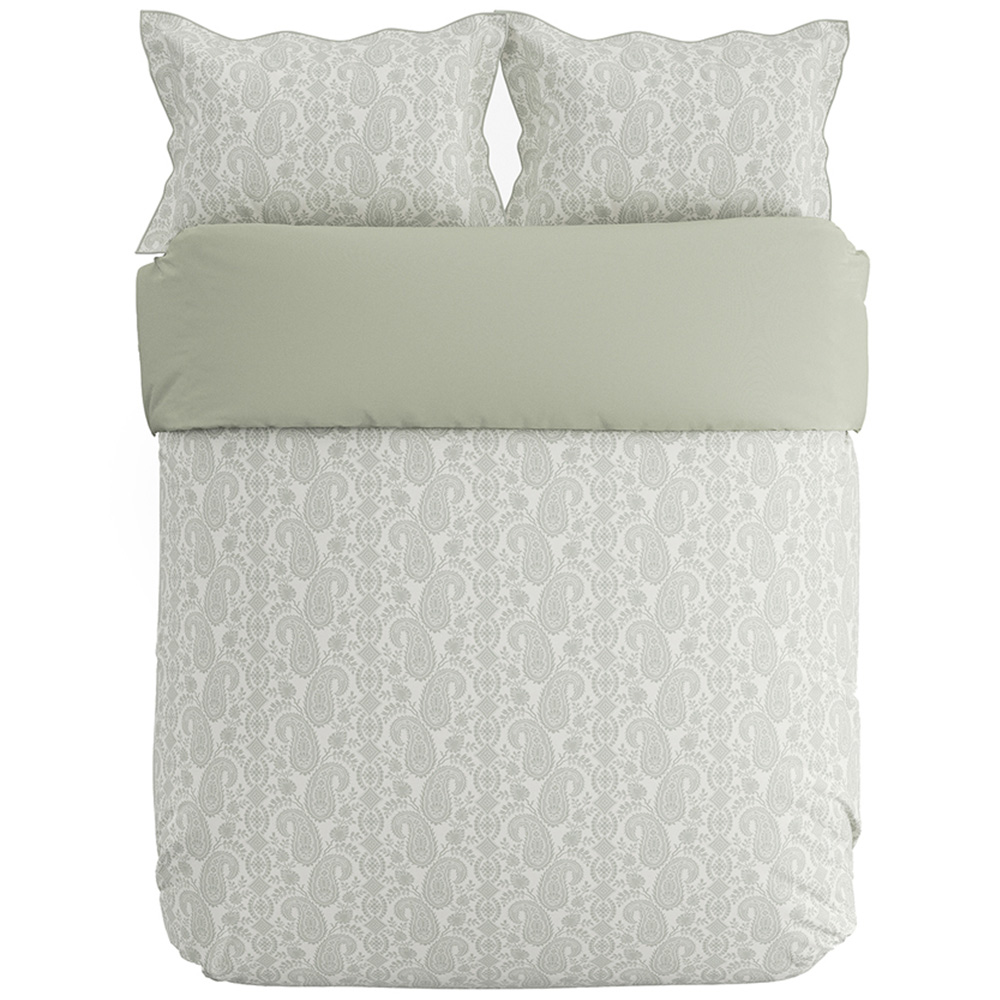 V&A Silk Road Paisley King Size Sage Duvet Set Image 2