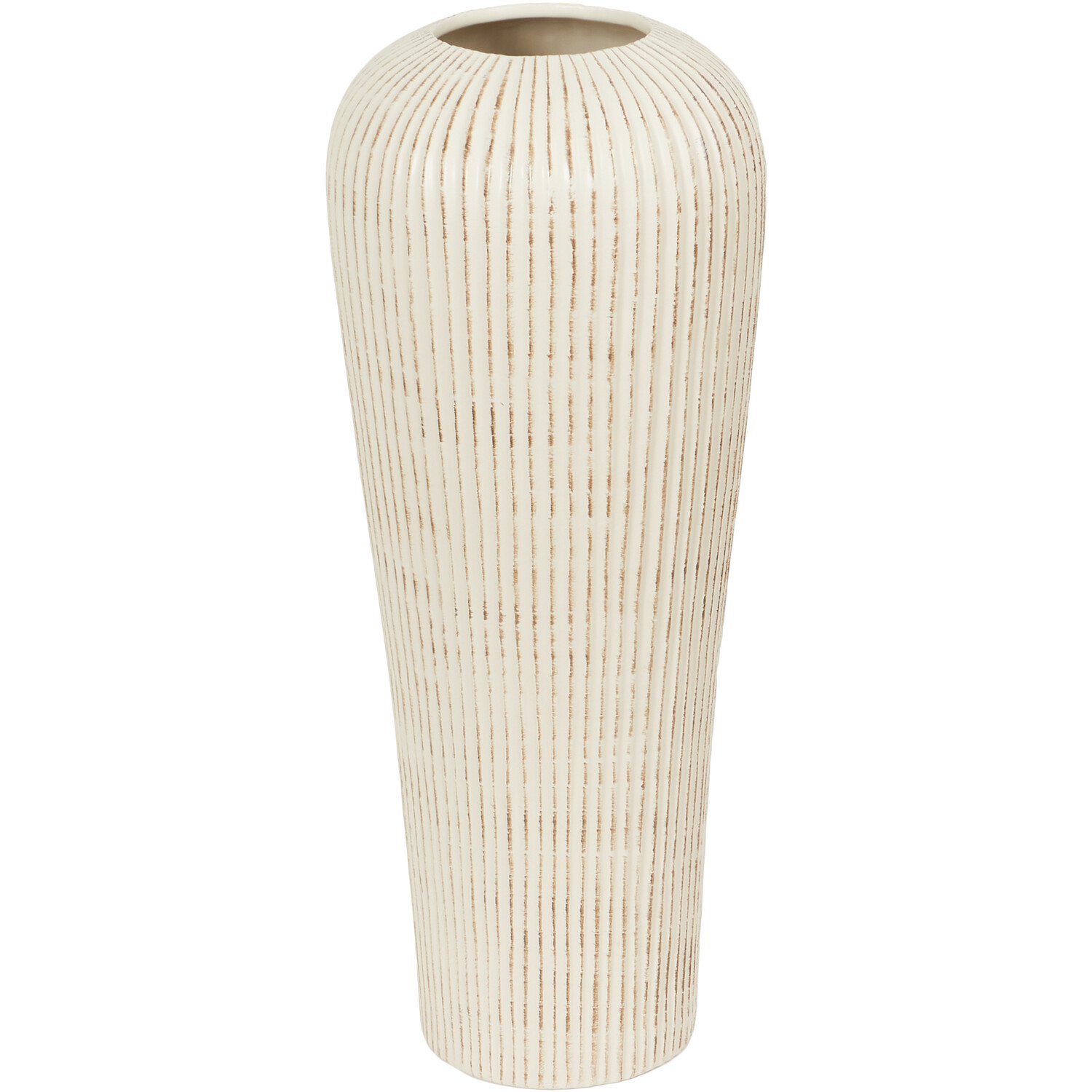 Ava Tall Vase - Cream Image 2