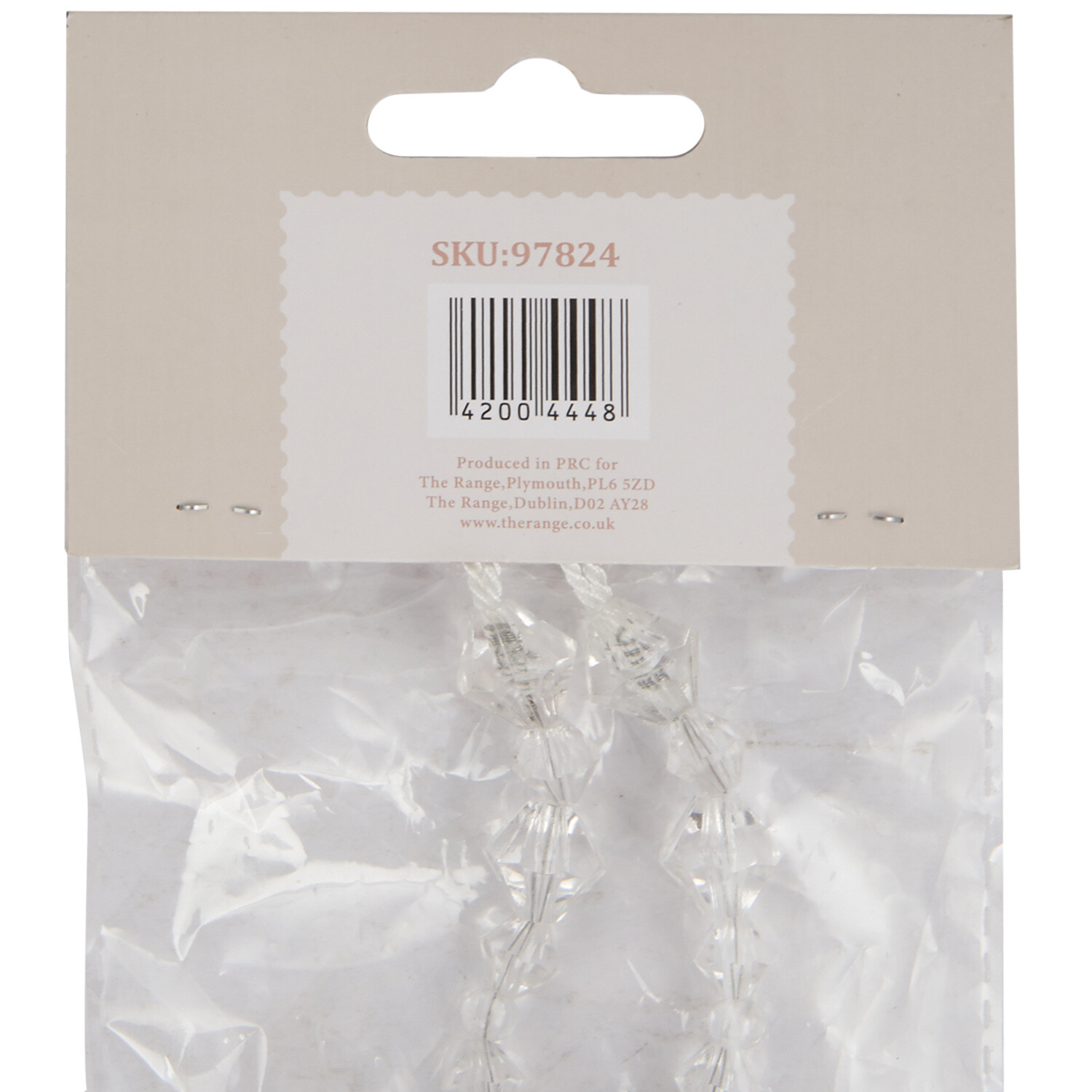 Acrylic Cluster Tieback - White Image 5