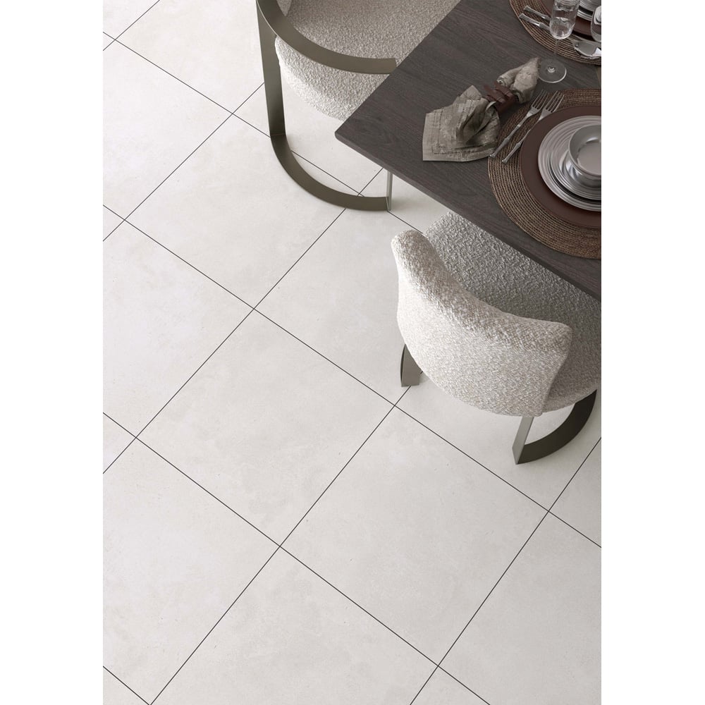 Bien Dea Bianco Porcelain Floor and Wall Tile 600 x 600mm 5 Pack Image 6
