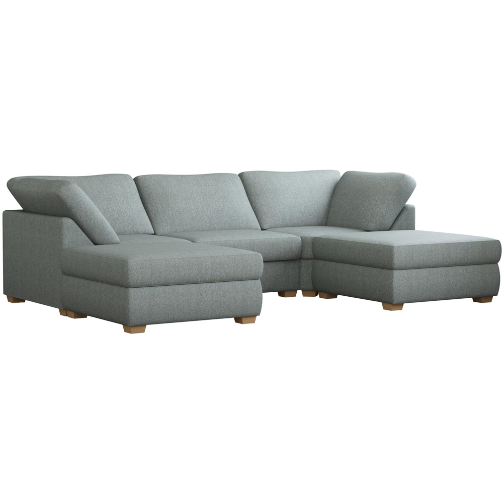 Nestle 5 Seater Granite Venice Fixed Back U-Shape Sofa Image 3