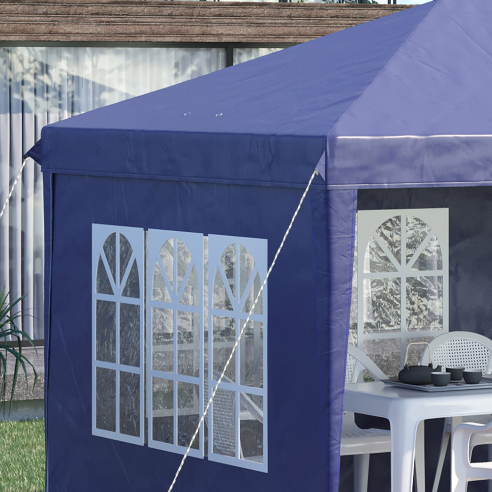 Outsunny 3 x 6m Blue Heavy Duty Gazebo Party Tent with Bag Image 4