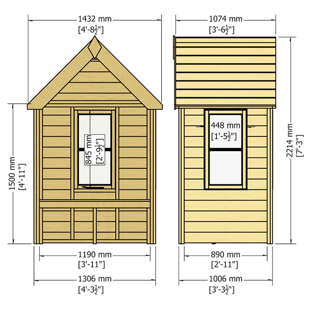 Shire Almarie 2 Seater 7.2 x 4.2 x 3.2ft Arbour Image 7