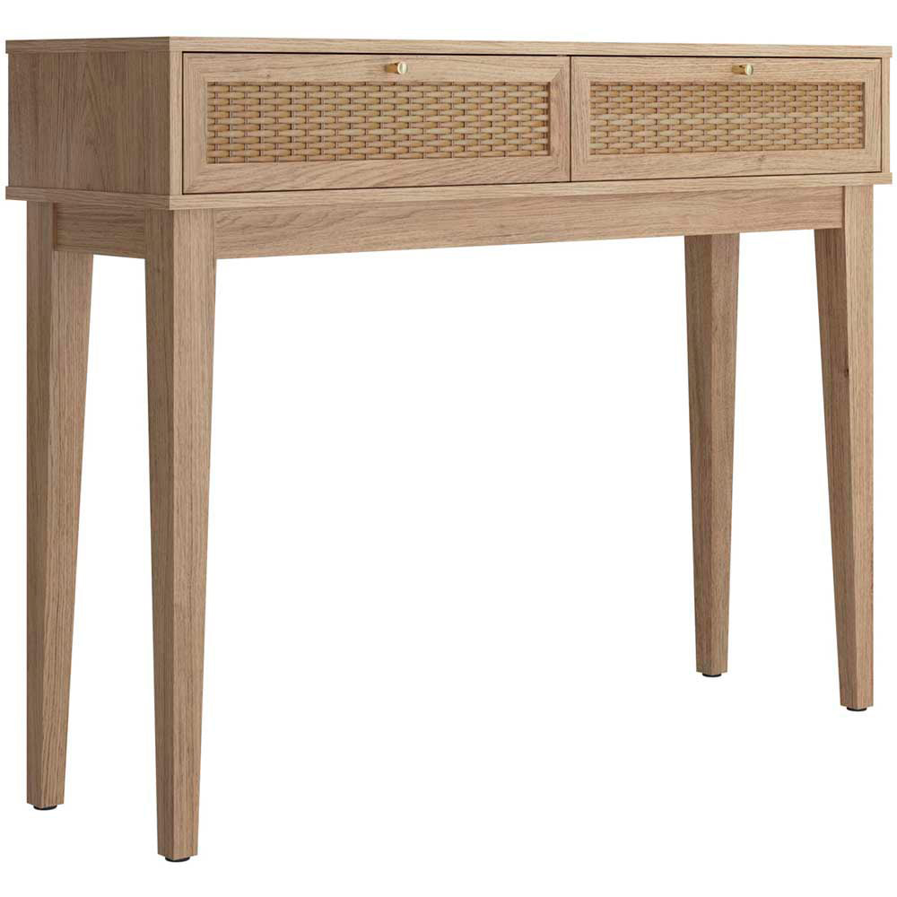 Bordeaux 2 Drawer Oak Dressing Table Image 2