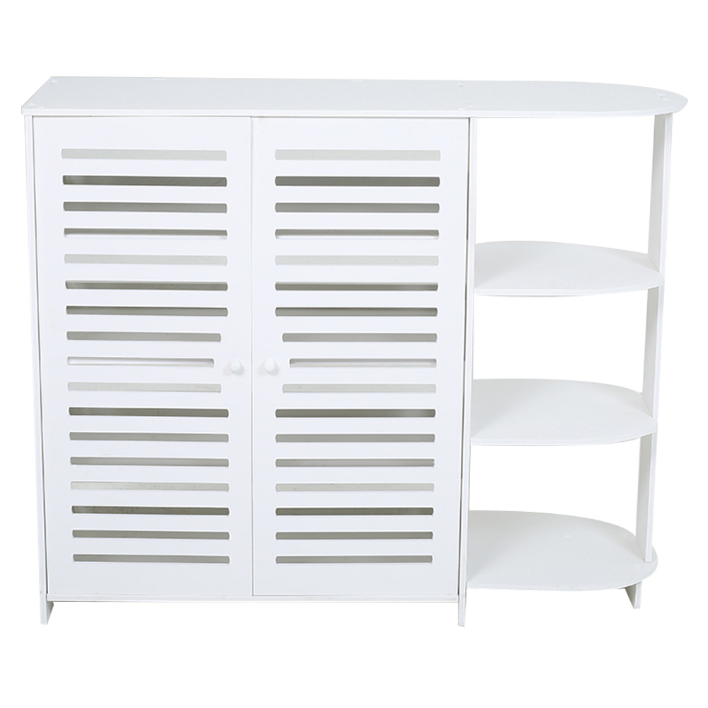 Living and Home White Modern Shoe Cabinet Image 2