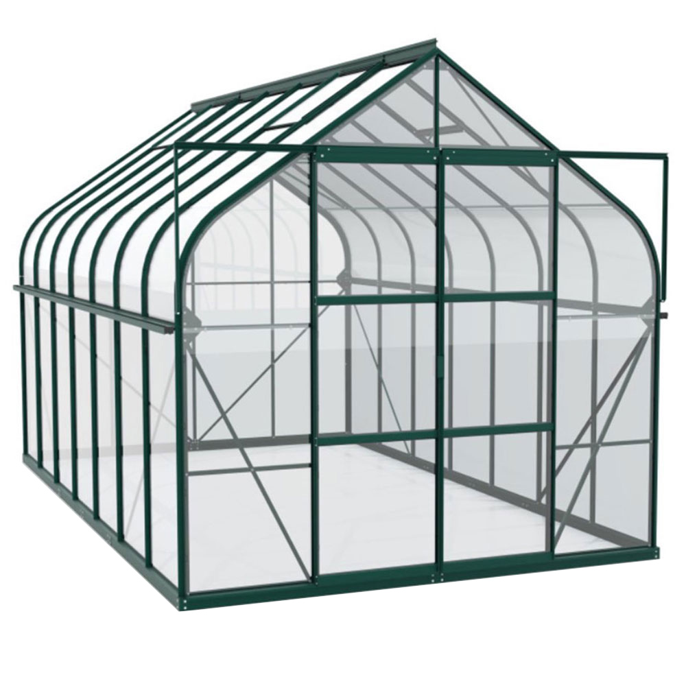 Vitavia Saturn 11500 Green Horticultural Glass 8 x 14ft Greenhouse Image 1