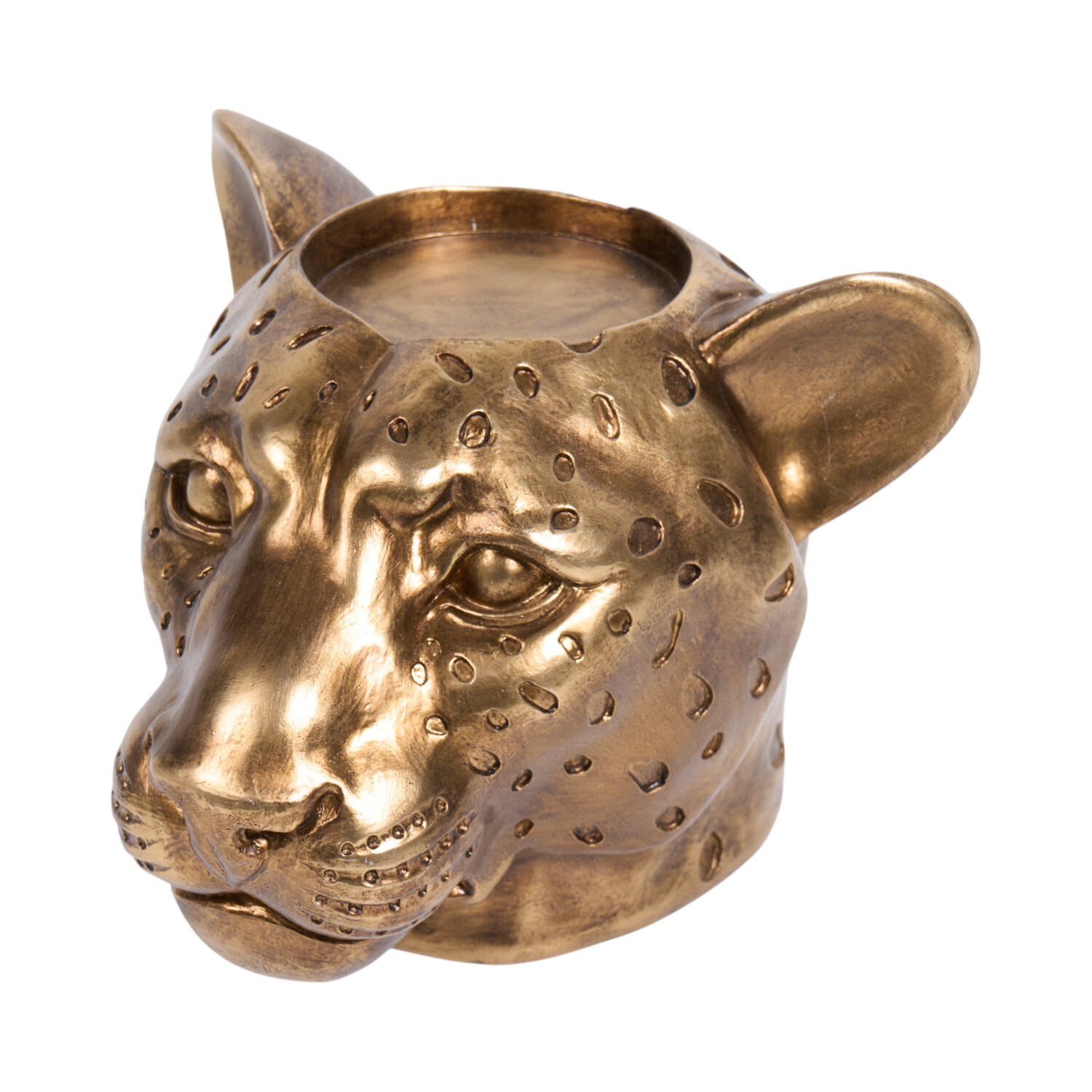 Leopard Candle Holder Gold Image 4